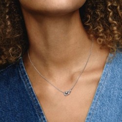 Collier Lune & Étoile Scintillantes