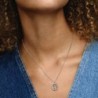 Collier avec Pendentif Lune et Arbre Pivotant