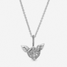 Collier Cœur Pavé et Ailes d'Ange