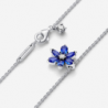 Collier Pendentif Herbier Bleu Scintillant