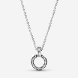 Collier Pendentif Double Cercle