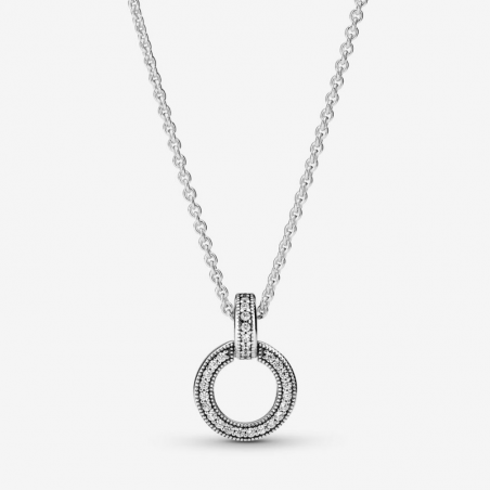 Collier Pendentif Double Cercle