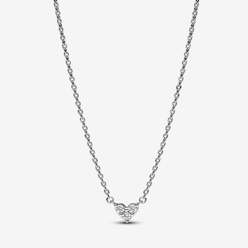 Collier Cœur Trois Pierres