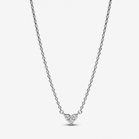 Collier Cœur Trois Pierres