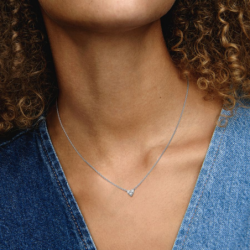 Collier Cœur Trois Pierres