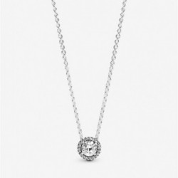 Collier Halo Scintillant Rond