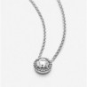 Collier Halo Scintillant Rond