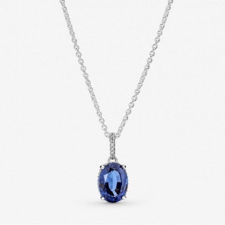 Collier Pendentif Halo Spectaculaire Scintillant