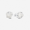 Clous d'Oreilles Rose Blanche