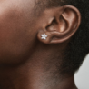 Clous d'Oreilles Flocon de Neige Scintillant