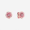 Clous d'Oreilles Marguerite Rose